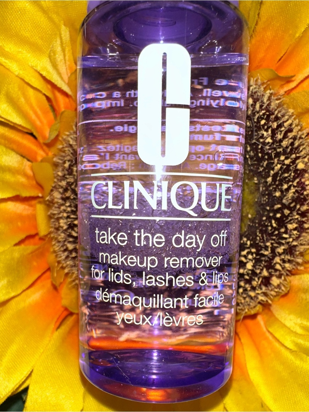 Clinique Take The Day Off Makeup Remover - Purple Clear Bottle